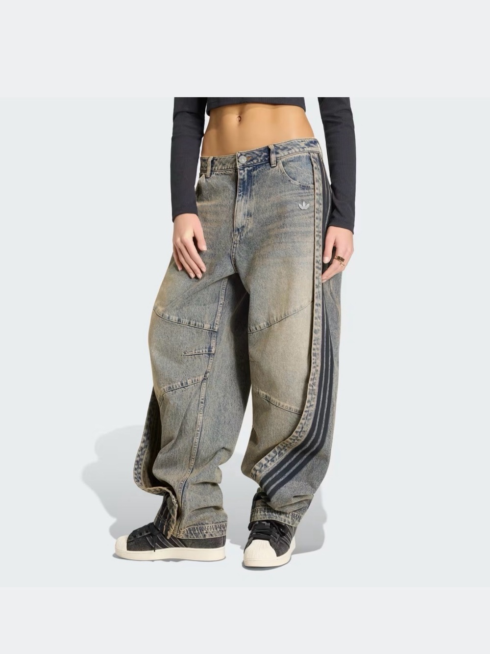 Adidas denim pants